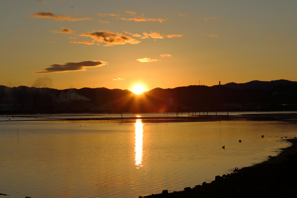 松永湾夕景 （１）15.03.19