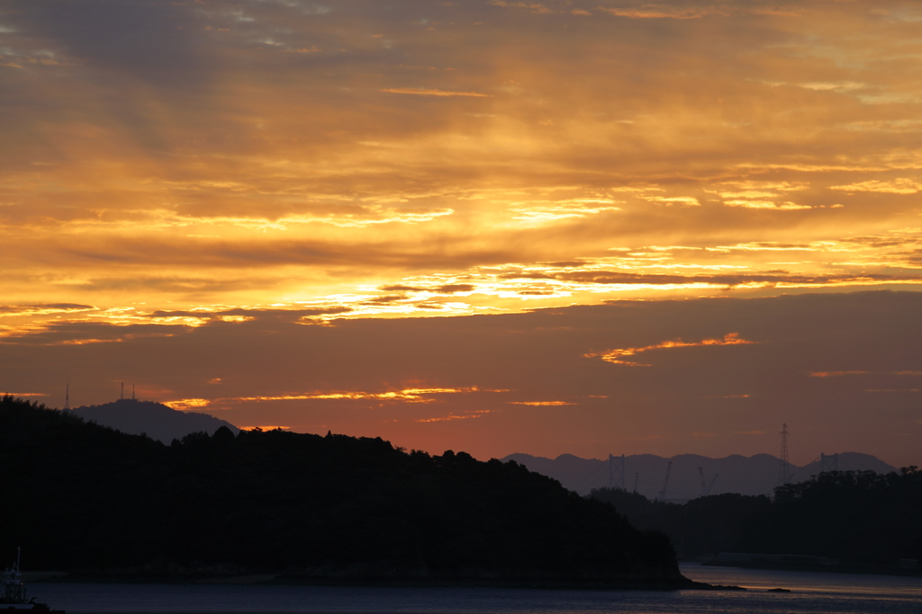 瀬戸内の夜明け(3) 170921-3