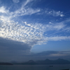 うろこ雲とヒコーキ雲