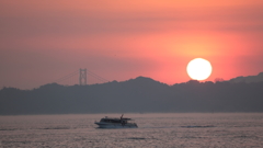 因島大橋と日の出(2) 180115-(423)