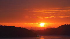 瀬戸内の夜明け(2) A0448 170927-2