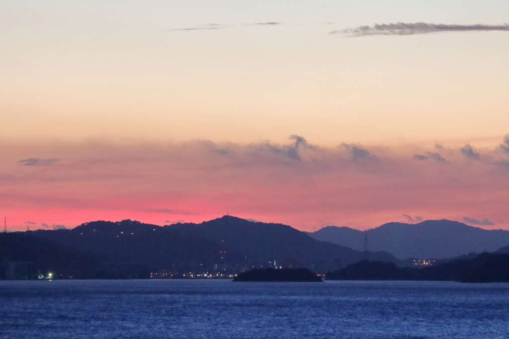 瀬戸内の夜明け(1) 170804-1
