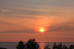 知床の夕日 250601-8000