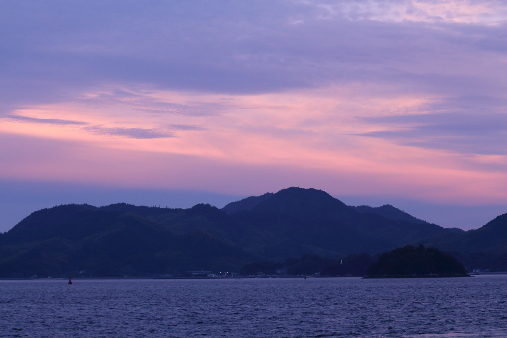 瀬戸内の夕暮れ 