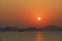 瀬戸内海の夜明け９月