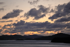 瀬戸内海の夜明け 171023-1