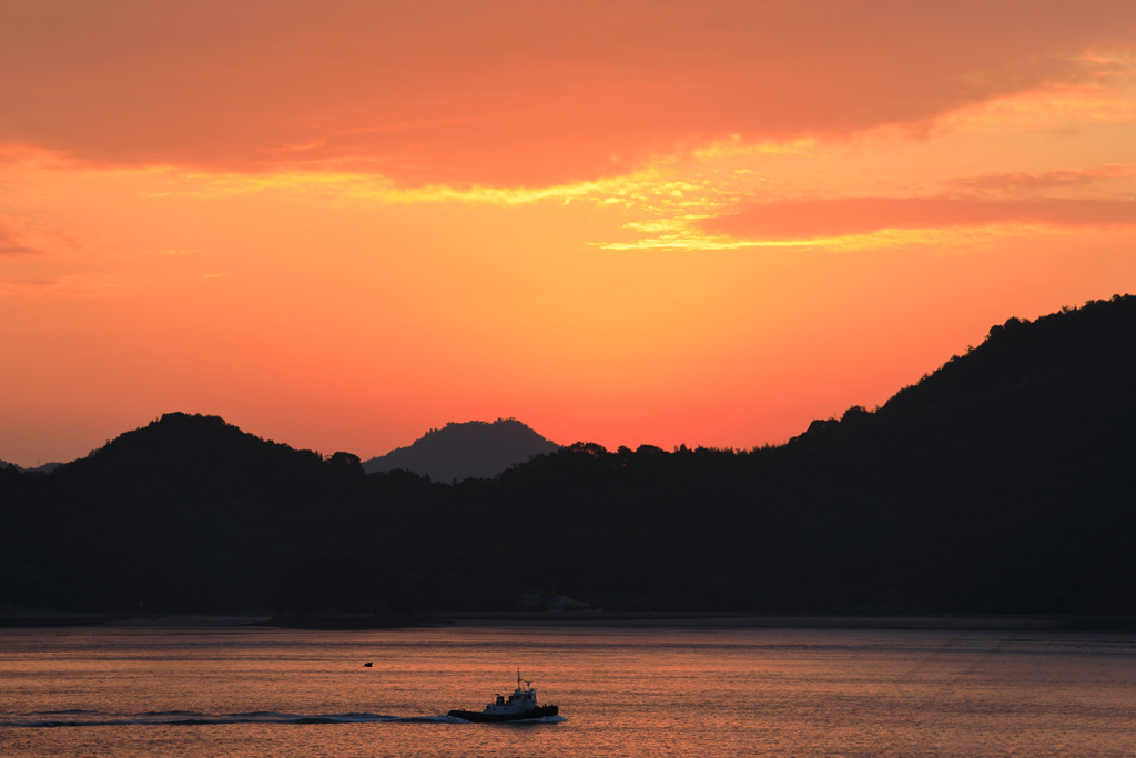 瀬戸内の夜明け(3) 171025