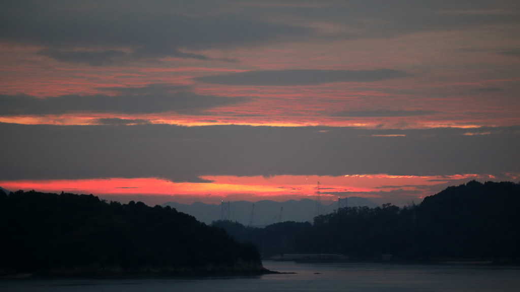 瀬戸内の夜明け(3)A0424 170927-3