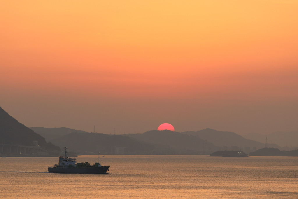 瀬戸内の夜明け(3) 170610-3