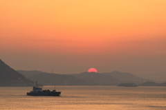 瀬戸内の夜明け(3) 170610-3