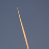 早朝の飛行機雲 240704-714