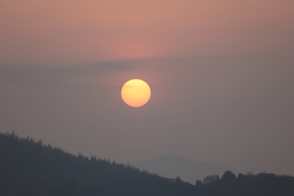 今朝の太陽 180404-948