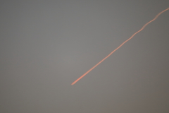 夜明けの飛行機雲(1) 171230-