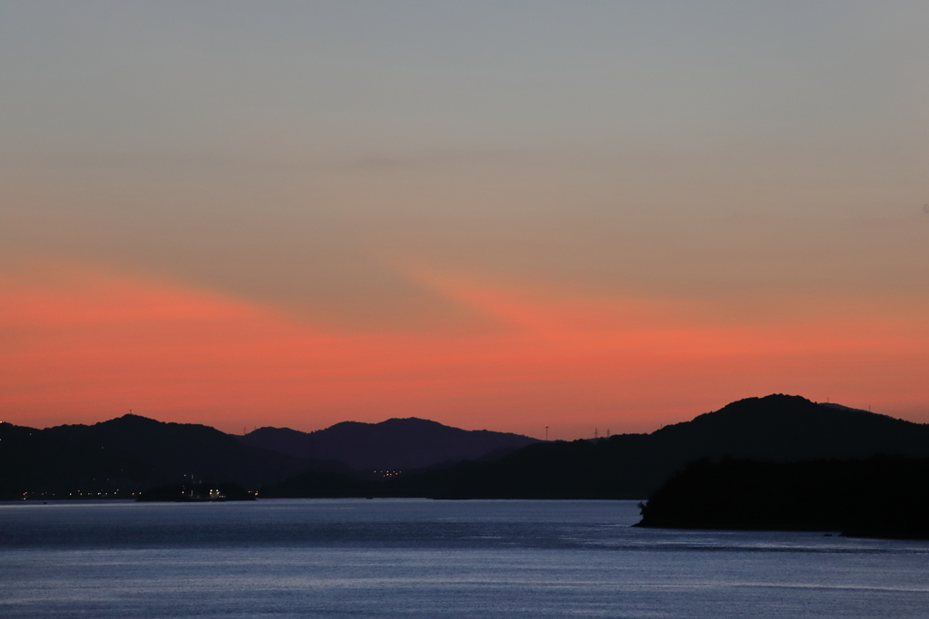 瀬戸内の夜明け(1) 170902-1