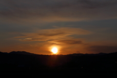 観覧車と日の出  15.02.19