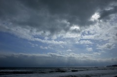 雲　太陽　海