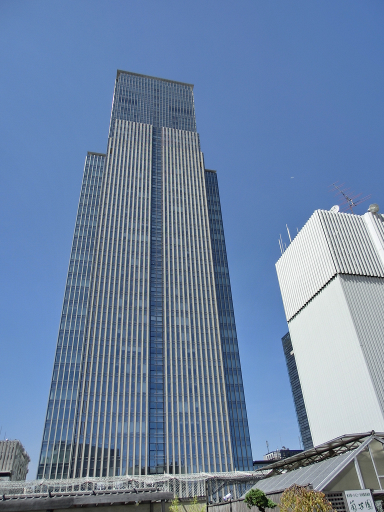 天空にそびえる