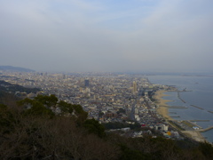 西から見る神戸市街地