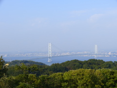 展望台から明石海峡大橋