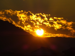 夕日