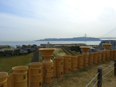淡路島を臨む
