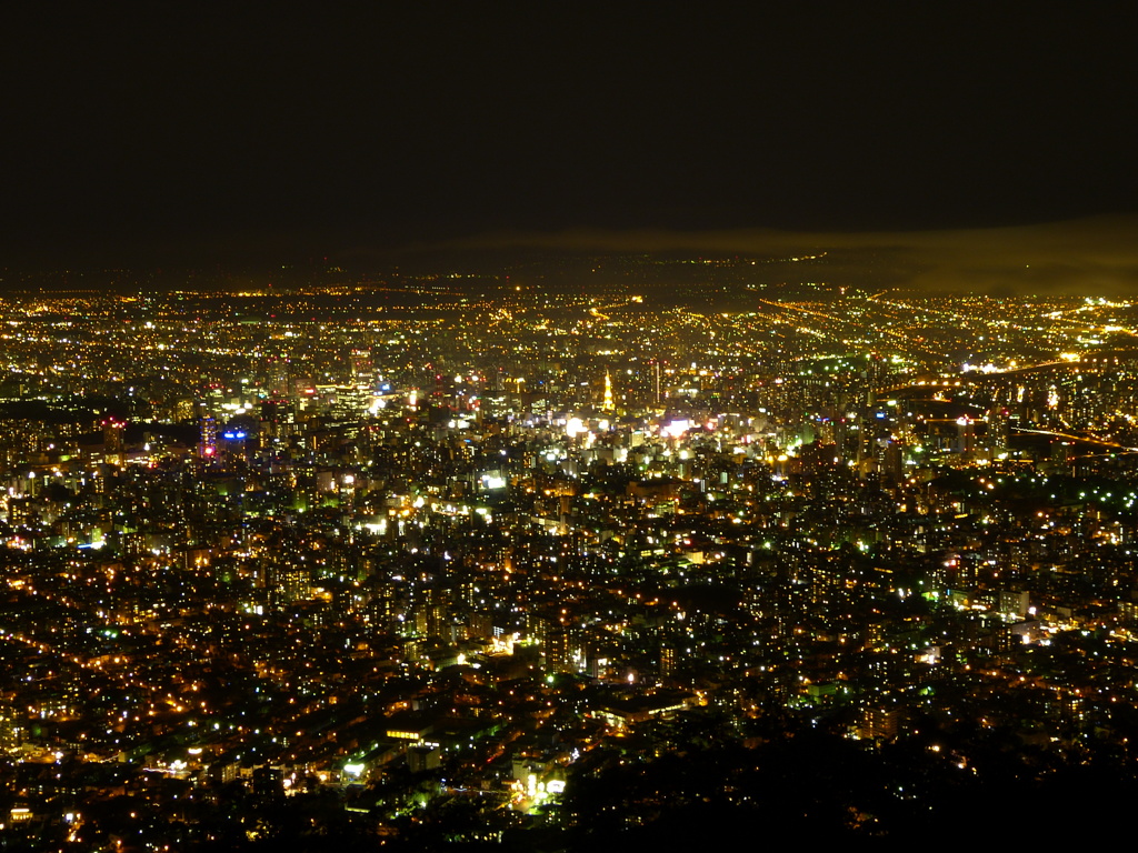 札幌藻岩山からの夜景02