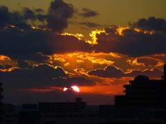 太陽と雲の競演