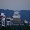 ホームから姫路城を眺める