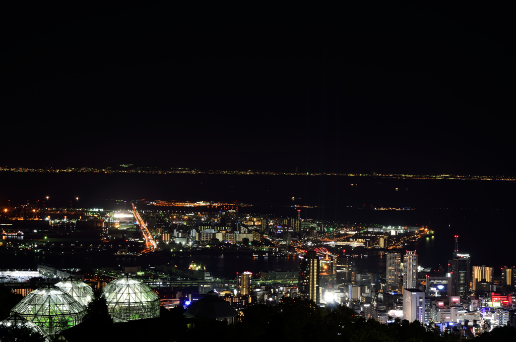 神戸中心部夜景