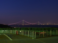 夕暮明石海峡大橋