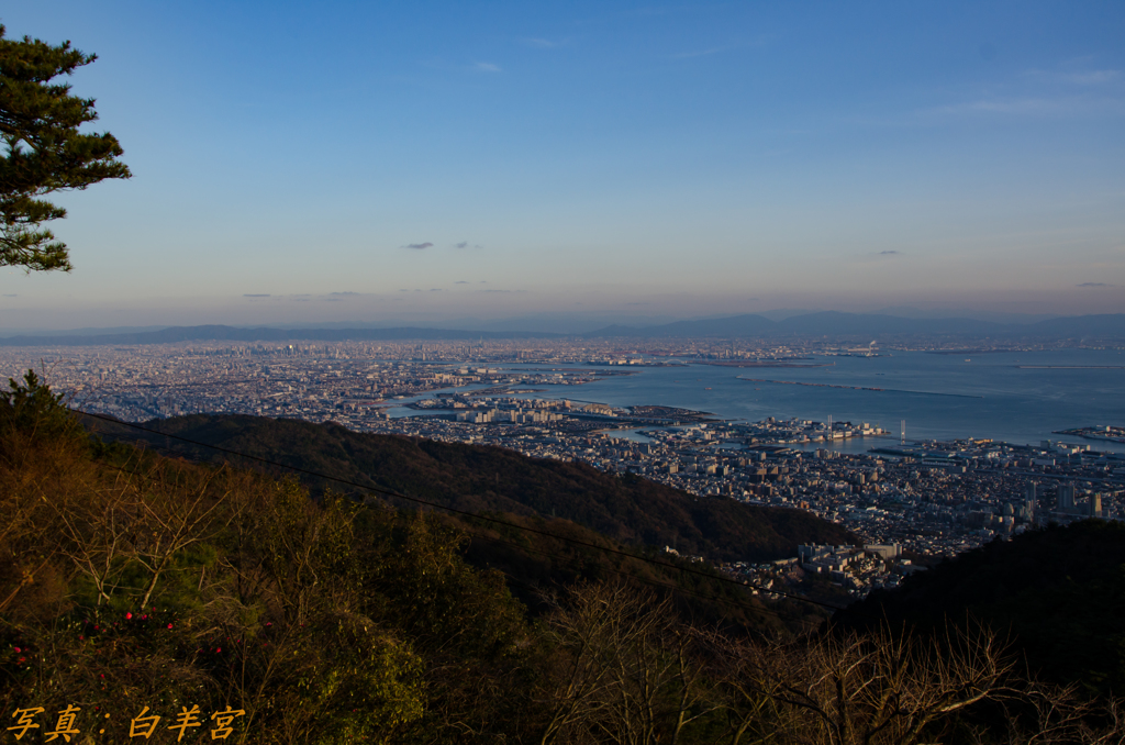 六甲山夕景