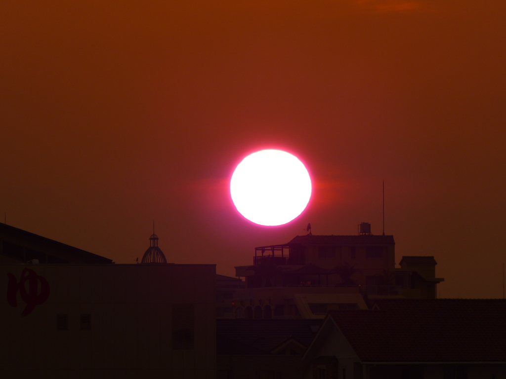 夕日