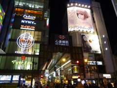 大阪・ミナミ　道頓堀の夜景_01