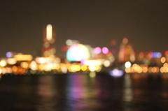 横浜夜景玉ボケ風