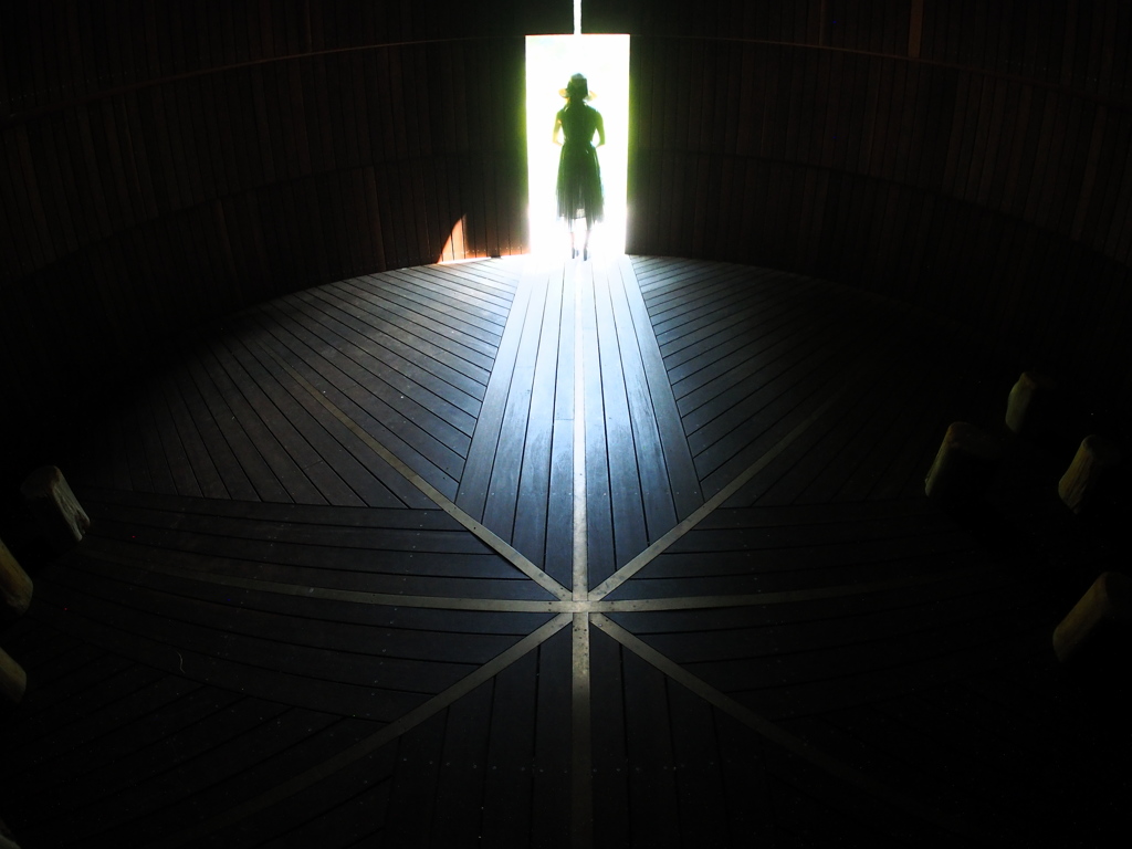 Star Cross on the ground