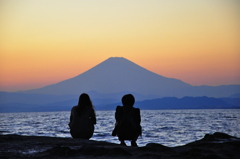 江ノ島で