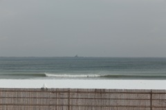 烏帽子と波と雪
