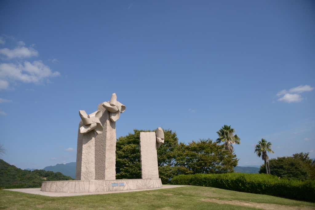 石のかざぐるま（熊本県山鹿市）