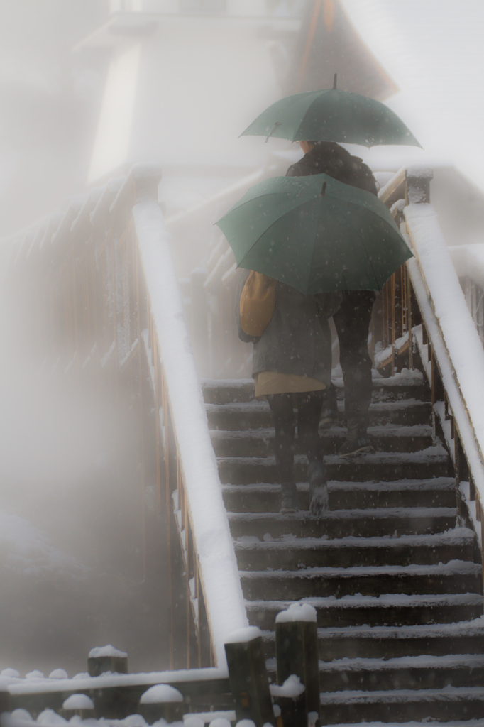 雪と湯けむりと恋人と。
