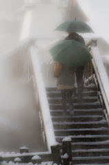 雪と湯けむりと恋人と。