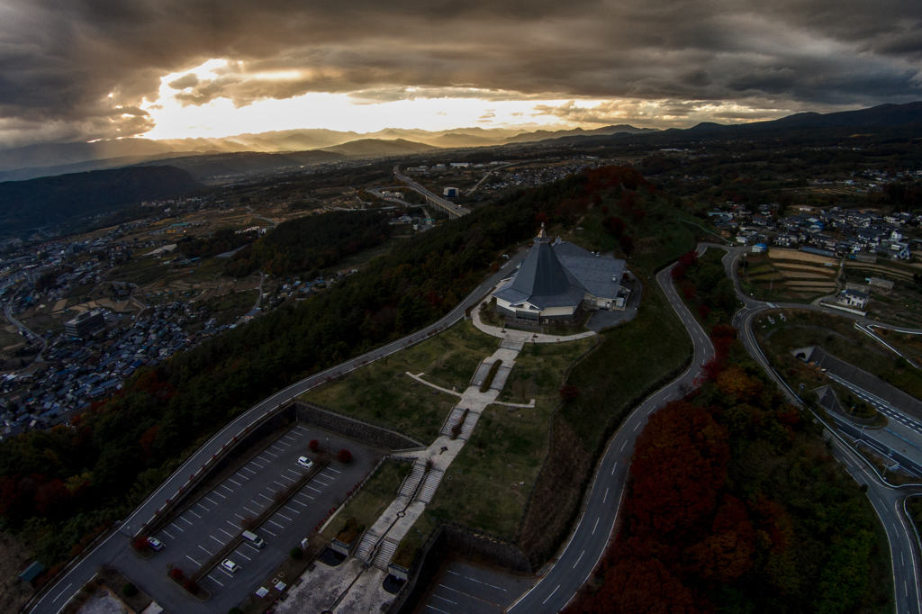 小諸高原美術館 上空400ft