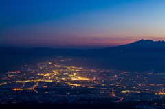 輝く佐久平の夜景