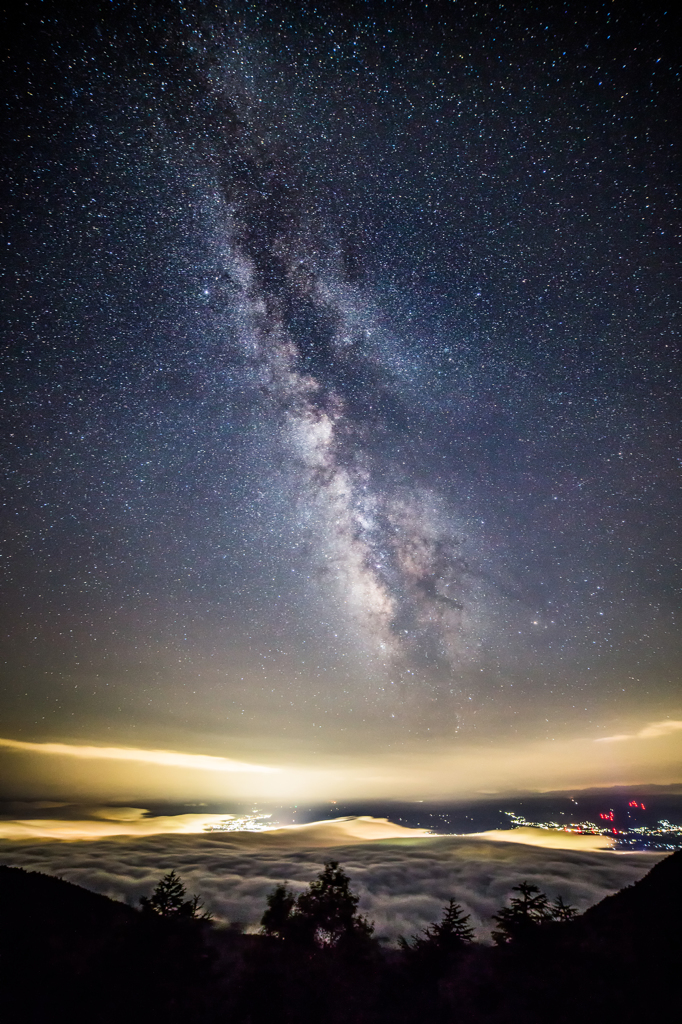 雲上の星空