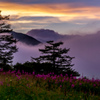 高峰高原夕景