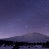 浅間山と満天の星空　〜睦月〜