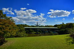 万博記念公園　日本庭園より