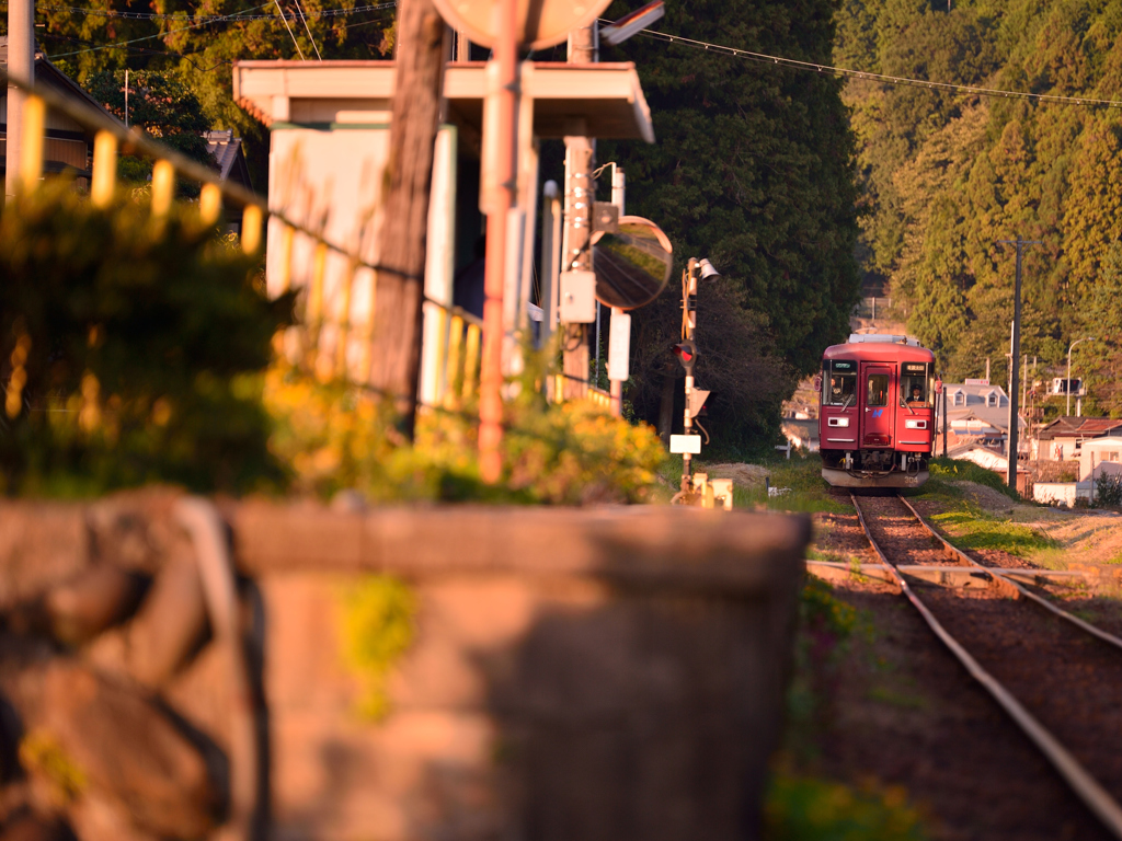 夕暮れ列車