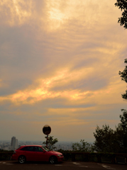 今日の夕日