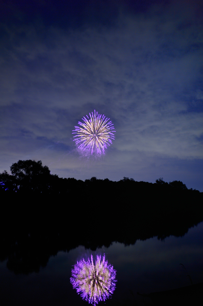 秋の夜空に、