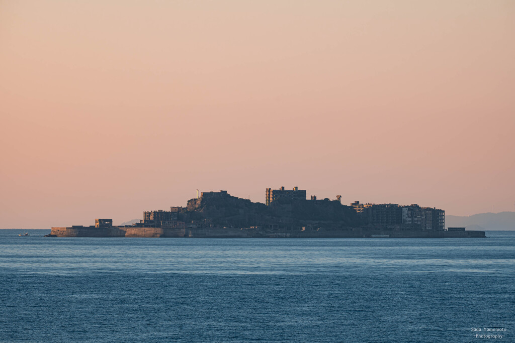 端島夕景